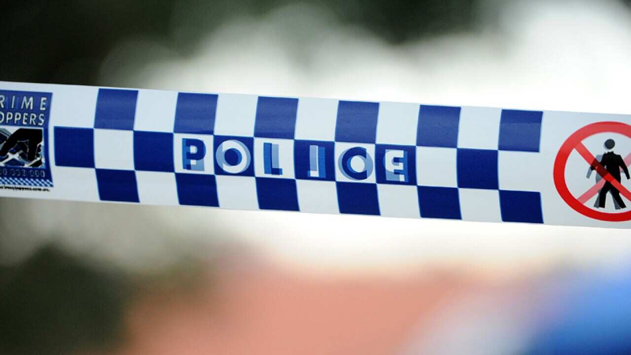 Police tape outside a home