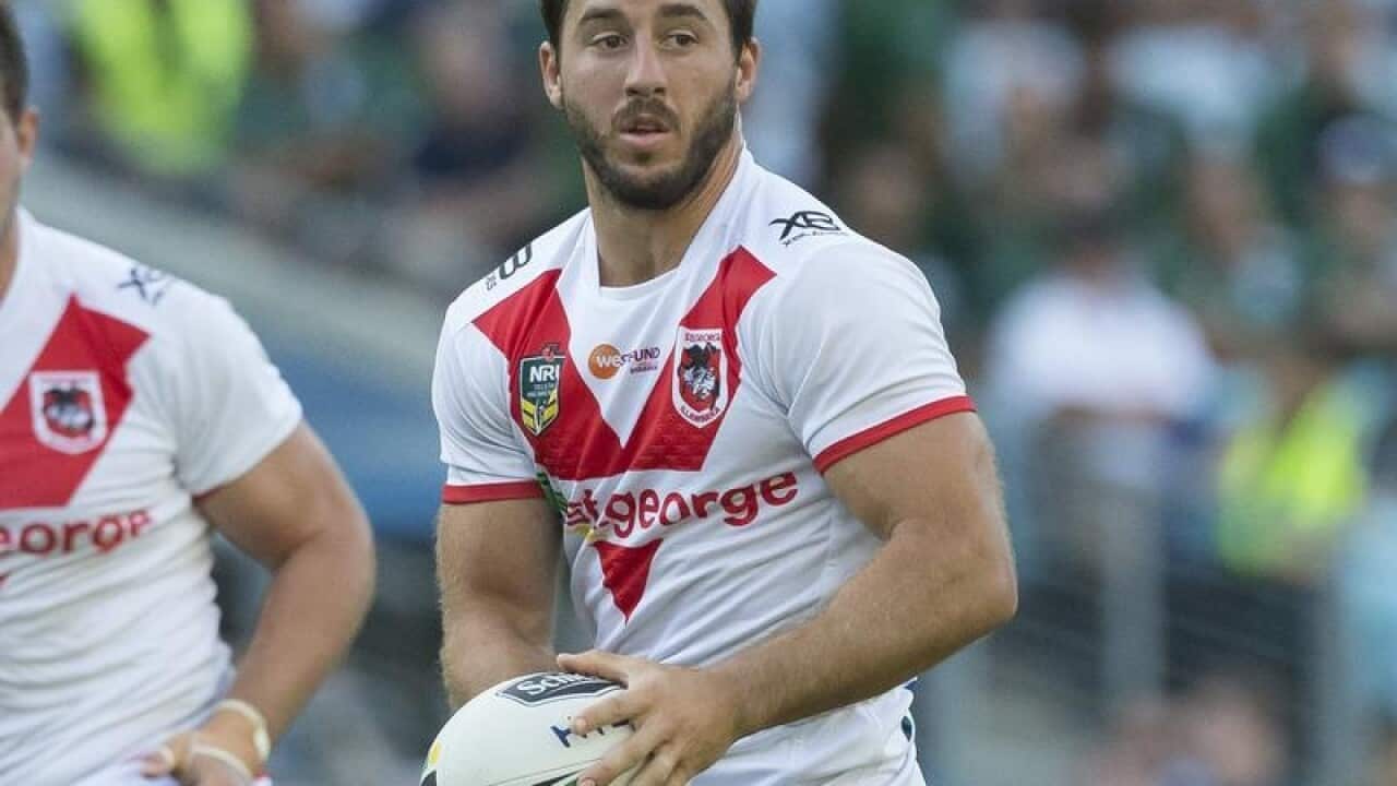 File image of Ben Hunt of the Dragons during an NRL match.