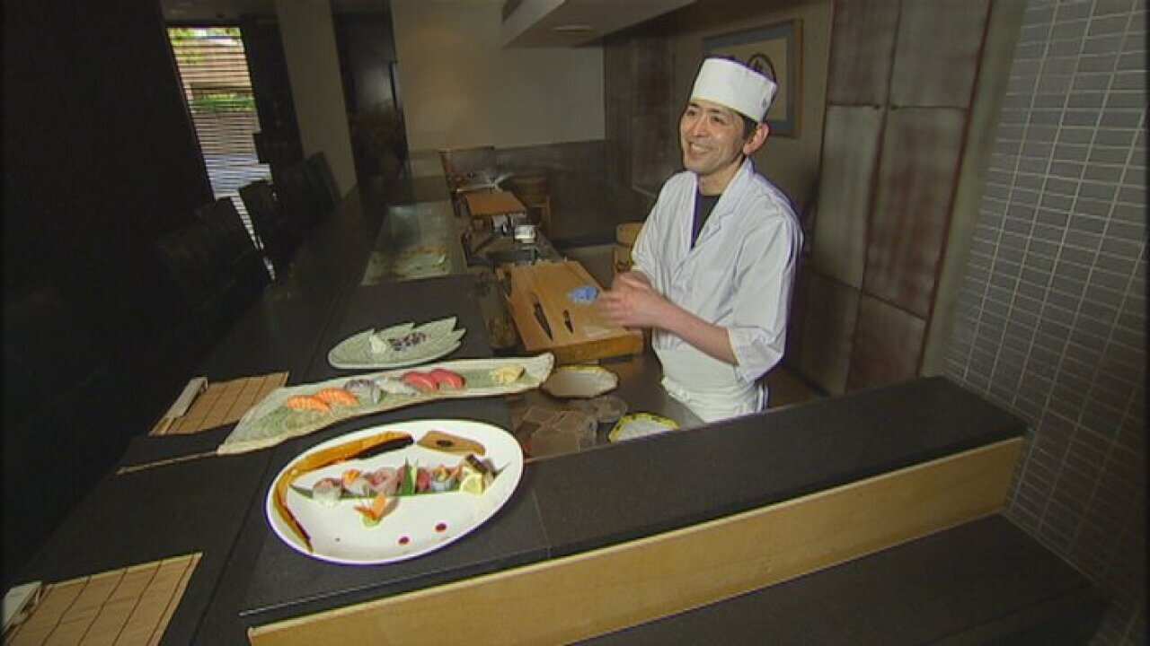 Japanese sushi chef