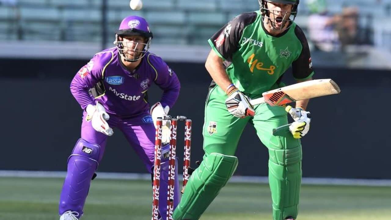 Kevin Pietersen of the Stars in action