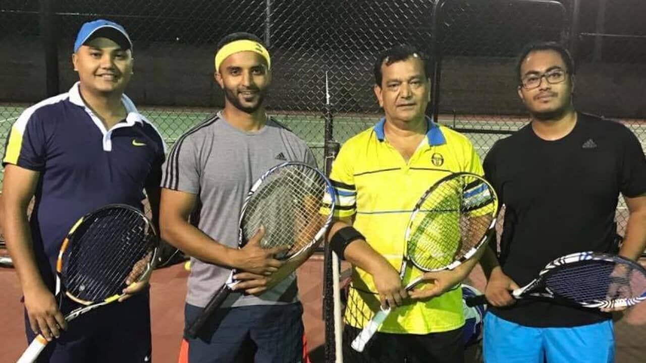 Bishnu Hamal getting ready for Oceania sports meet in Sydney 2018.