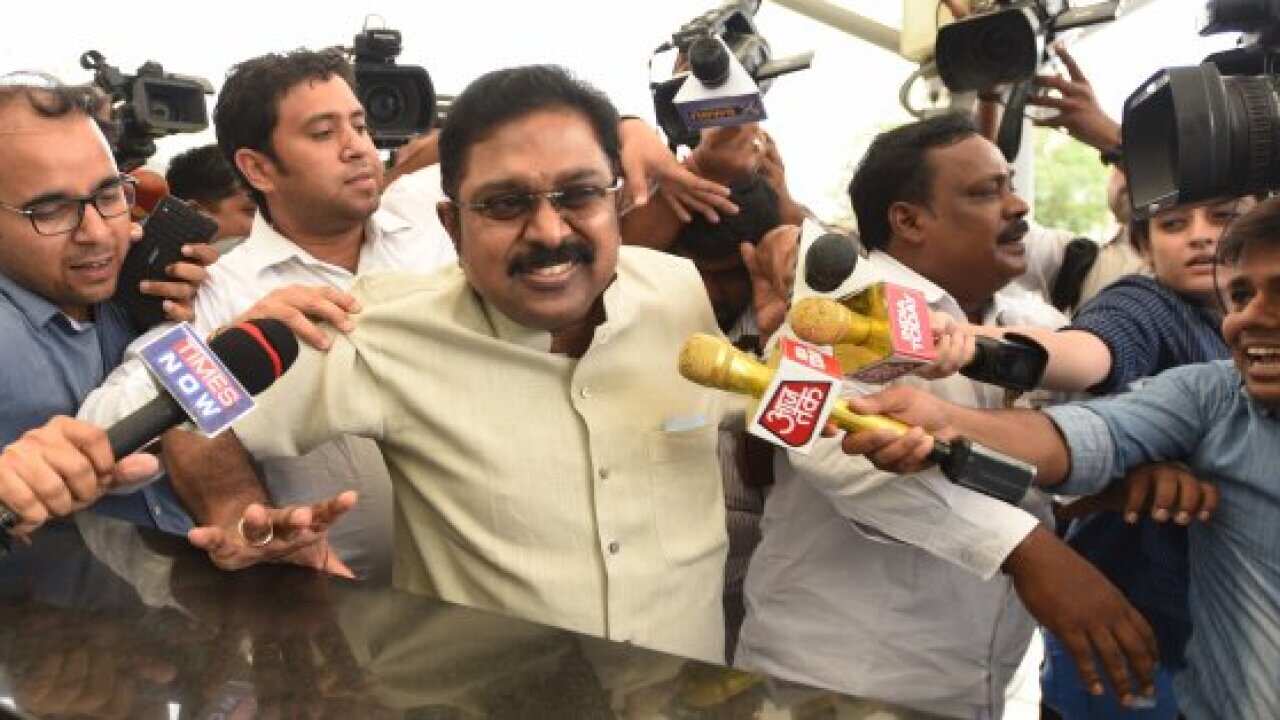 AIADMK Leader TTV Dinakaran Questioned By Delhi Police Over Bribery Charges