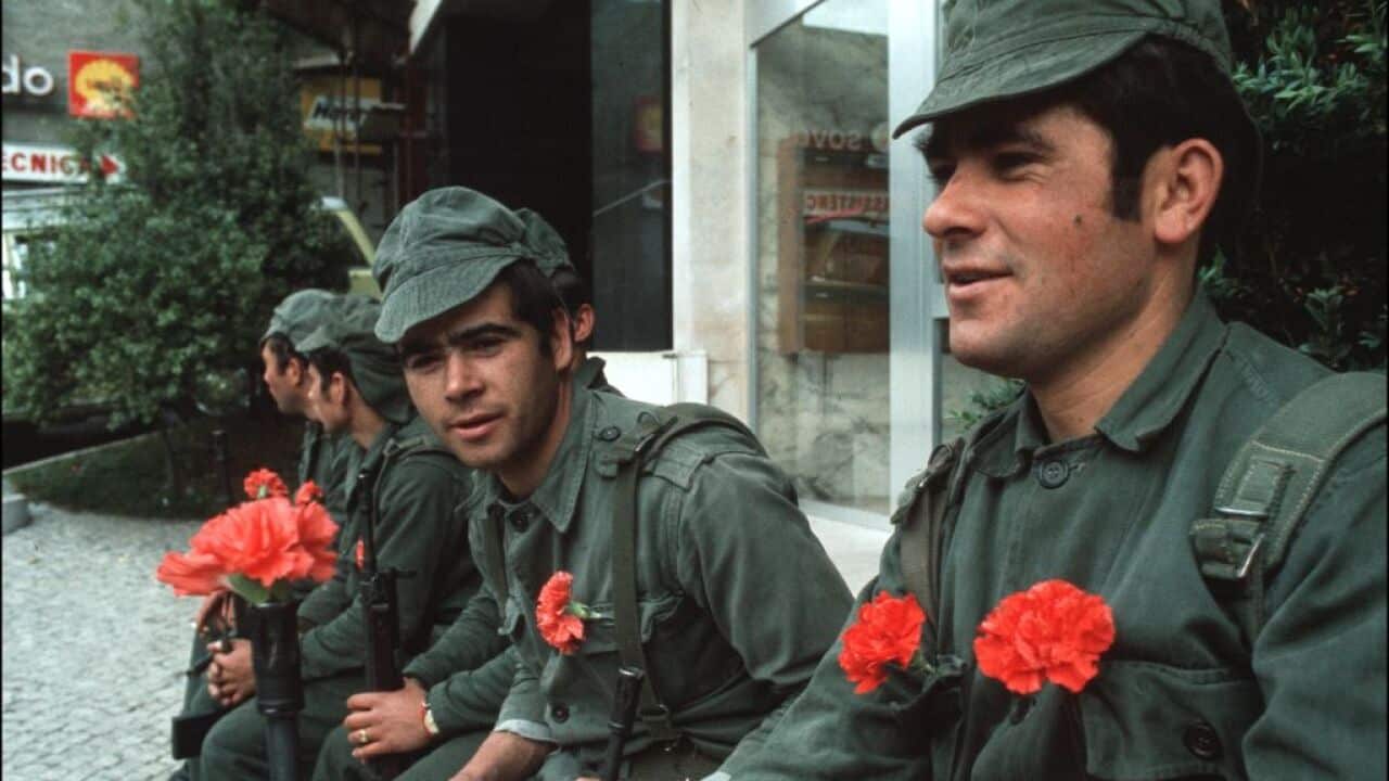 Carnation Revolution In Lisbon, Portugal On April 25, 1974