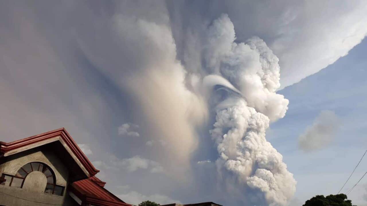 Taal Volcano erupts near the Philippines capital Manila