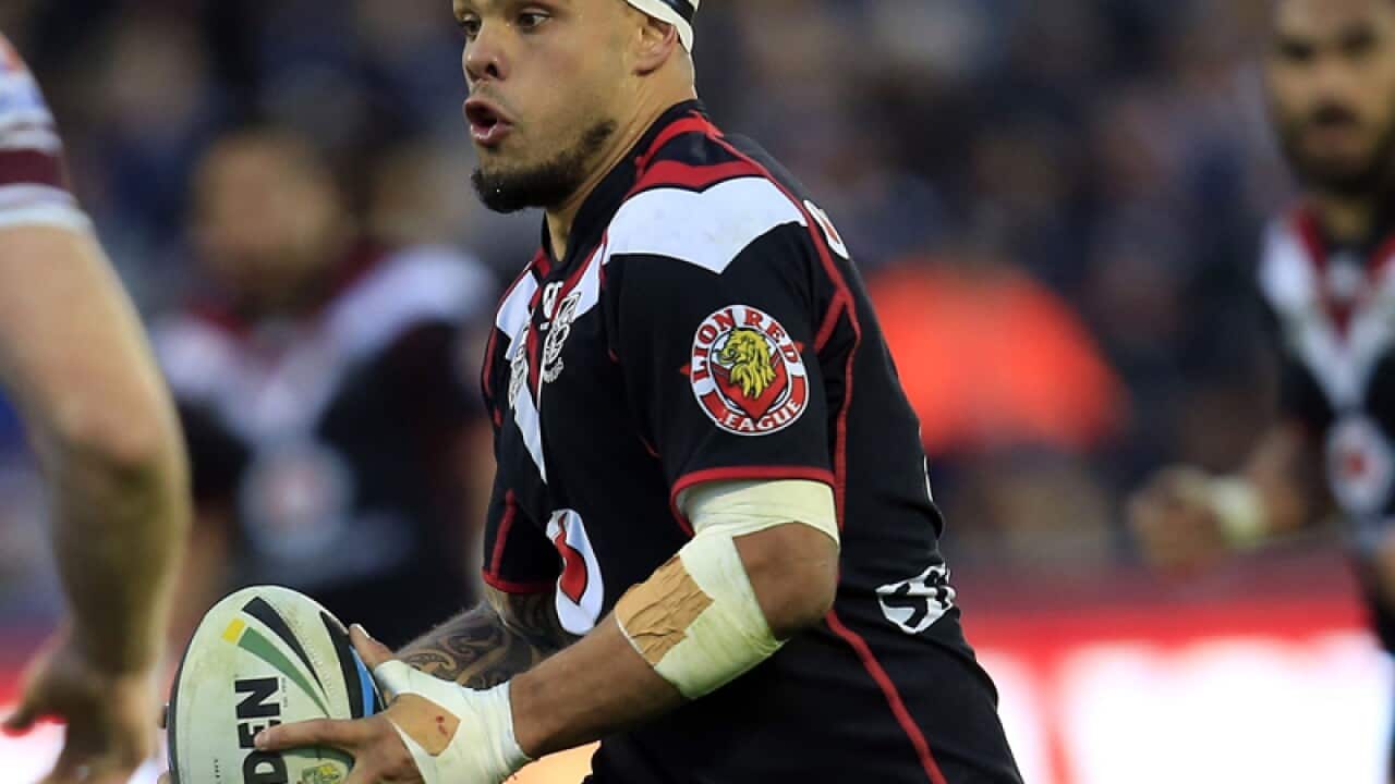 Warriors Sam Rapira in action