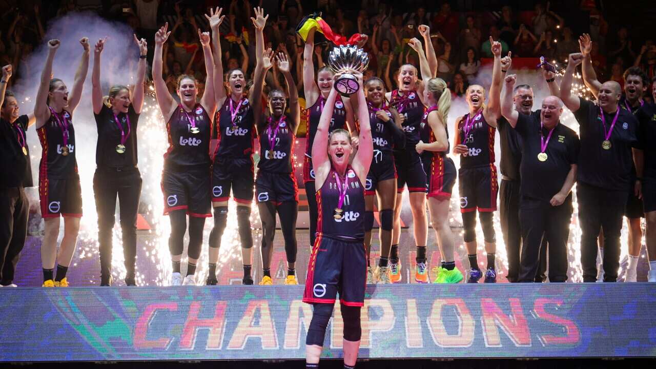 SLOVENIA: BASKET EUROS FINAL SPAIN VS BELGIUM CATS CHAMPION