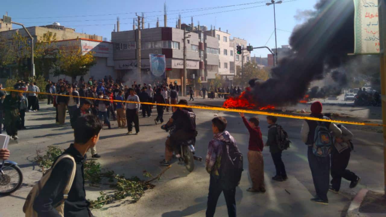 Protests in the Kurdish city of Meriwan in Rojhelat/Iran
