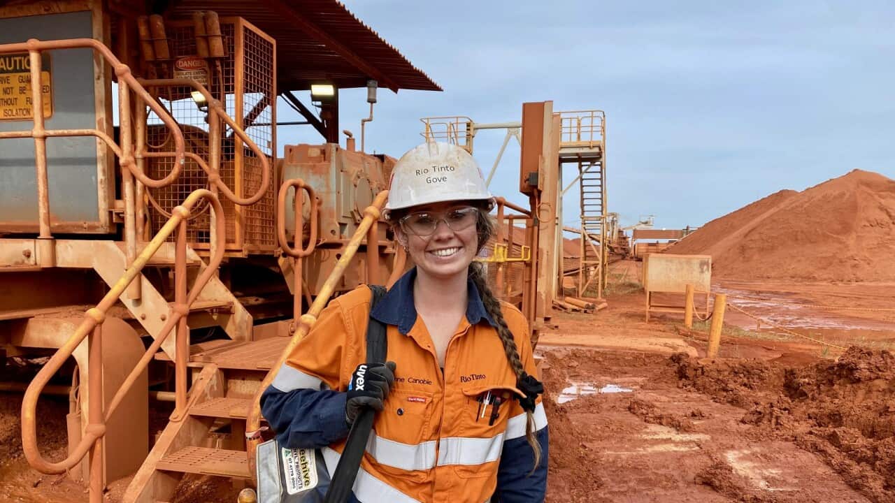 Apprenctice electrician Savanne Canobie (SBS).jpg