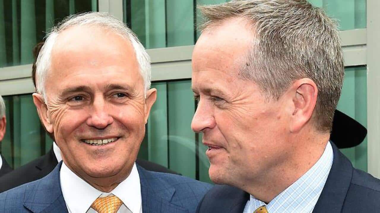 PM Malcolm Turnbull and Labor Opposition leader Bill Shorten (