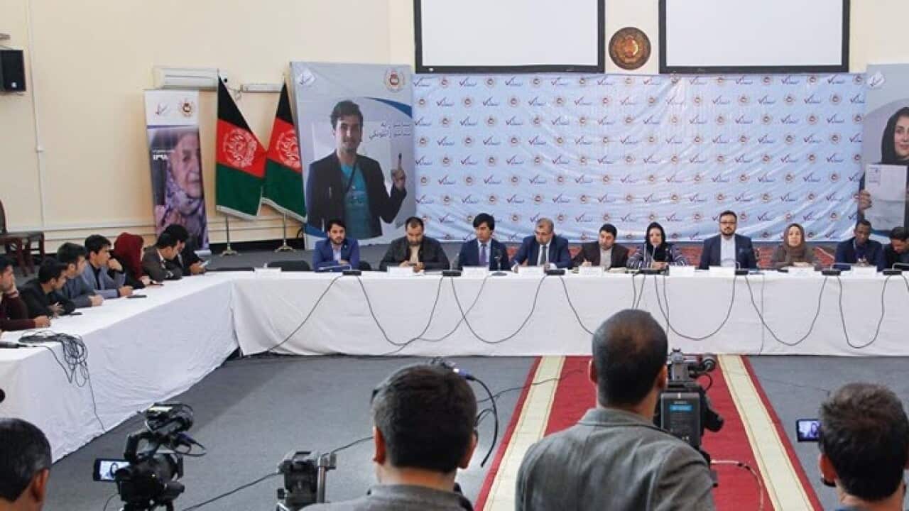 Afghan independent electoral commission briefing