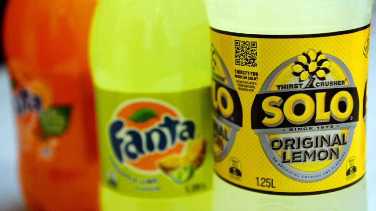 Bottles of soft drink