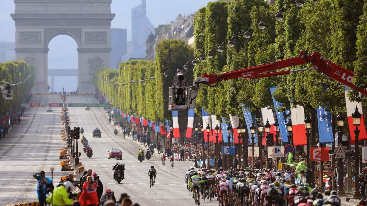 99.9% certain... A sprint on the Champs-Élysées.