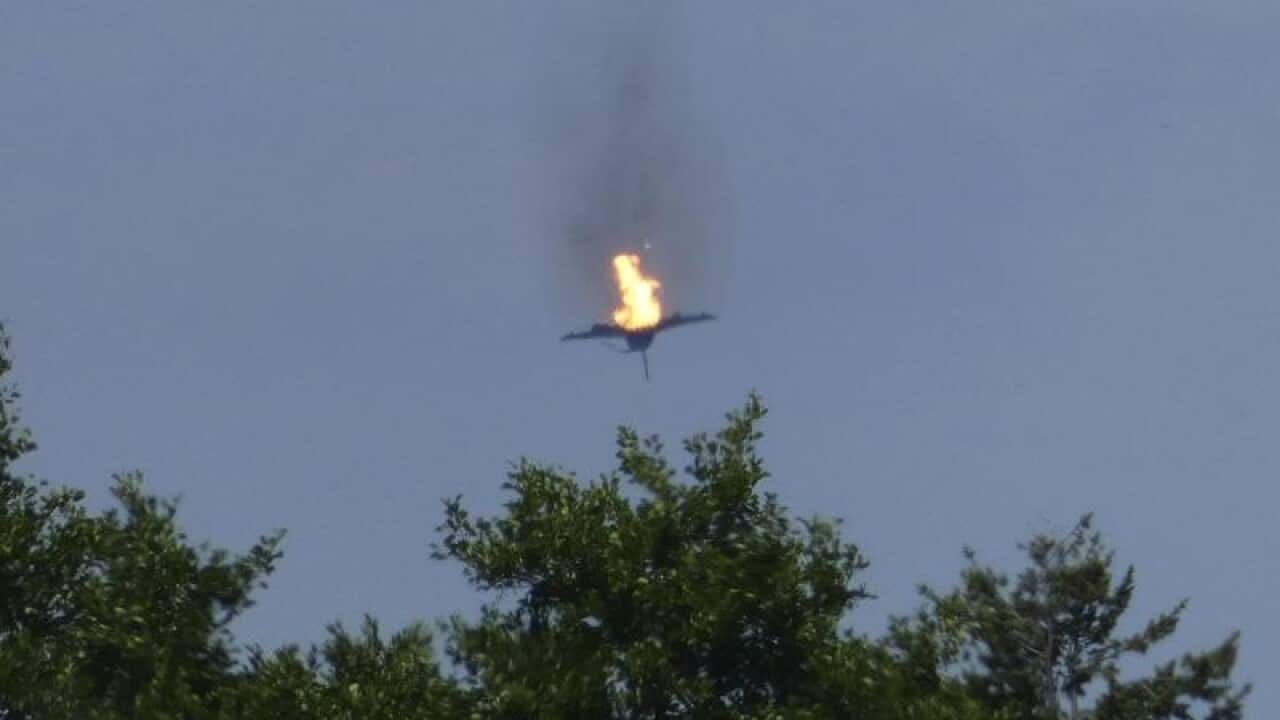 A fighter jet crashes in Germany