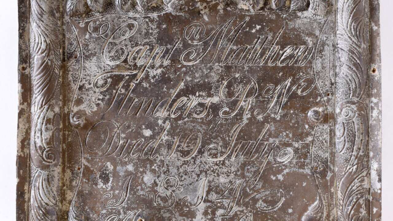 Capt Matthew Flinders' breast plate cleaned