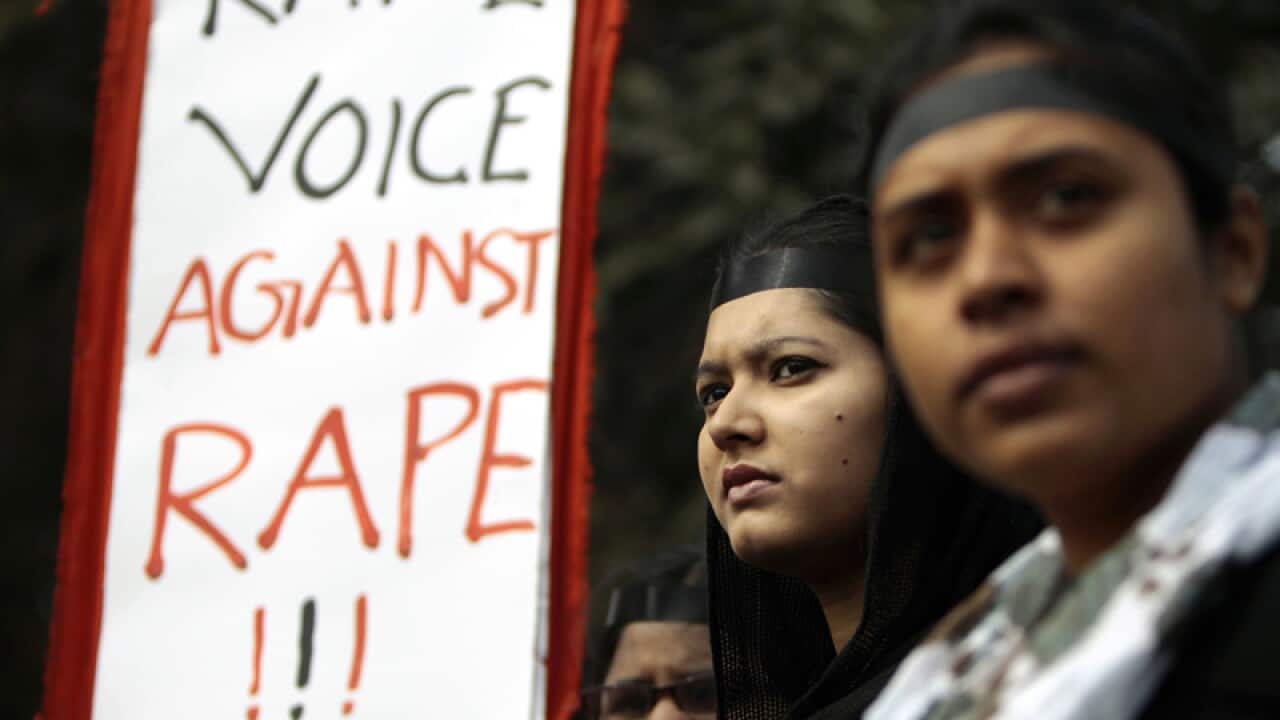 An Indian judge has sentenced three men to death for two gang-rapes.