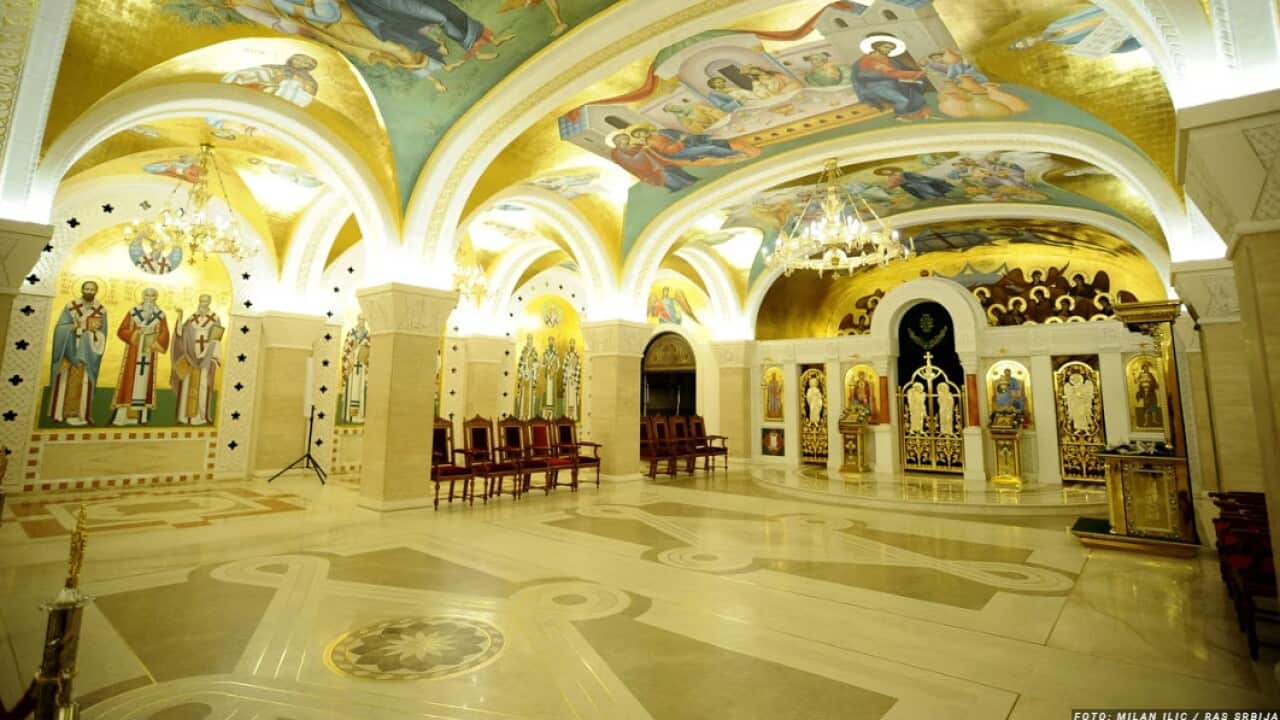 Churches across Serbian will remain empty as a mandatory lockdown comes into effect.