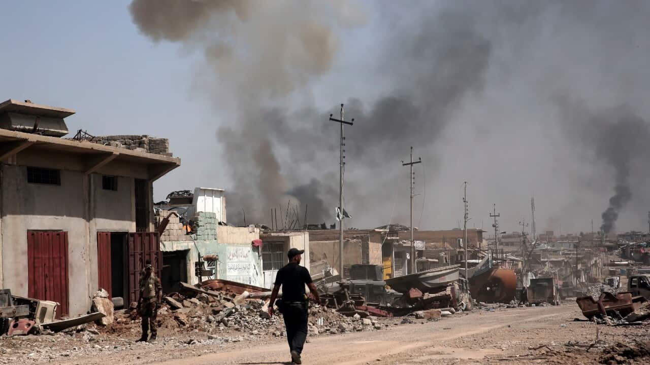 File image of the aftermath of fighting in Mosul