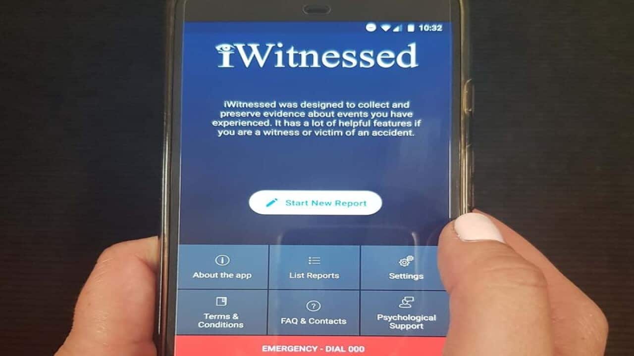 The iWitnessed app