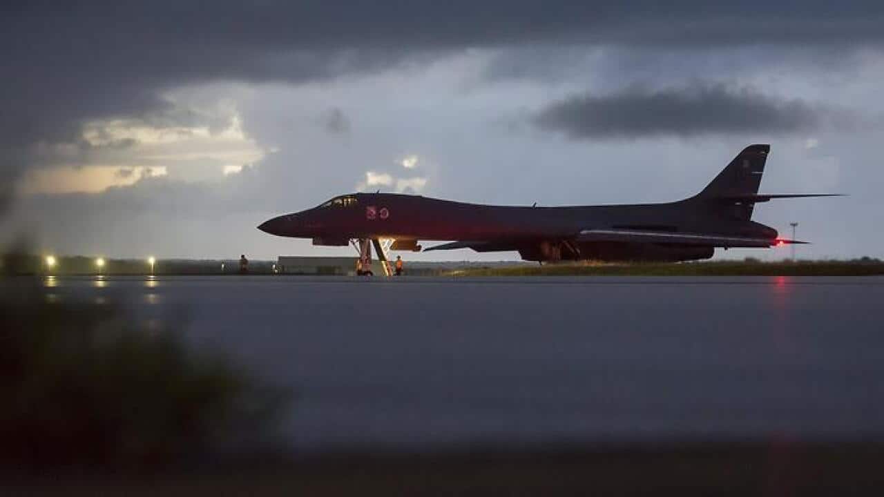 A U.S. Air Force B-1B Lancer