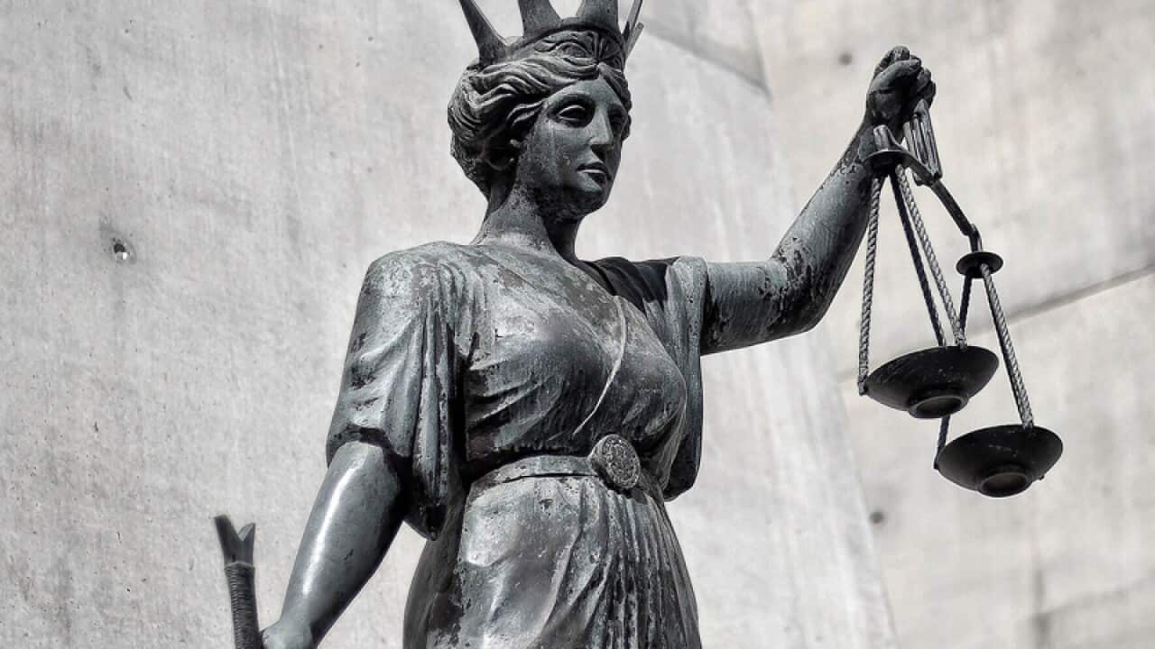 A justice statue
