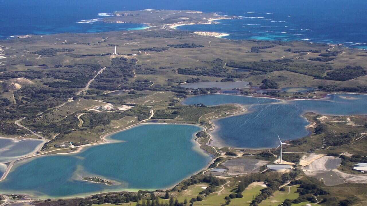 Un'immagine aerea di Rottnest island