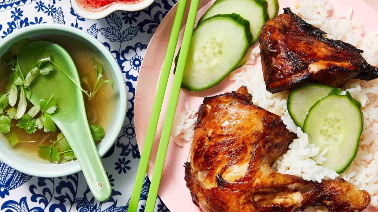 Nasi ayam (Chicken rice)