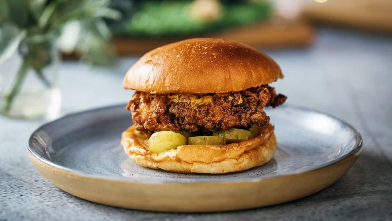 Buttermilk fried chicken sandwich