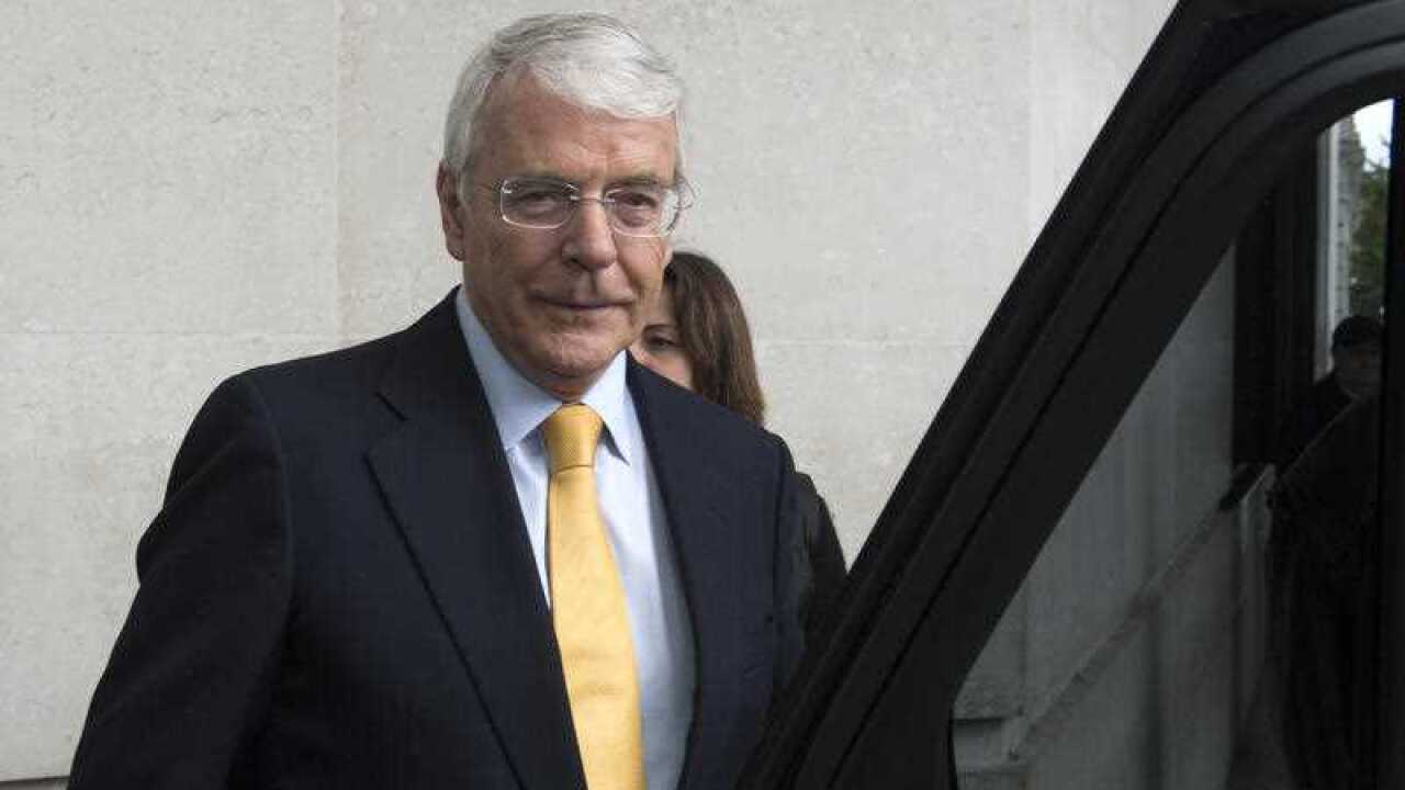 Former Conservative prime minister John Major