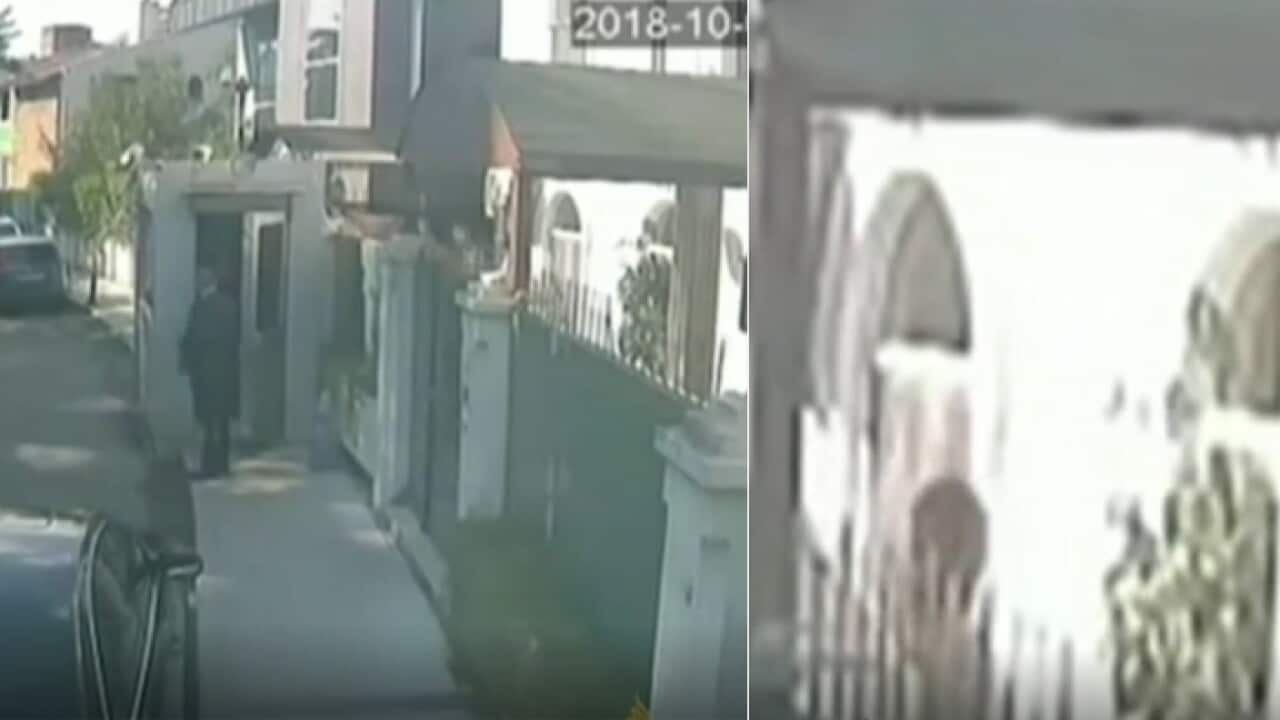 CCTV footage shows men carrying cases and bags which are believed to contain Jamal Khashoggi's body parts.