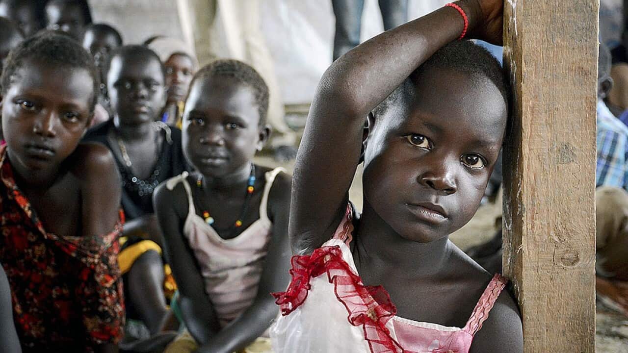Children in United Nations camps in Malakai, South Sudan.