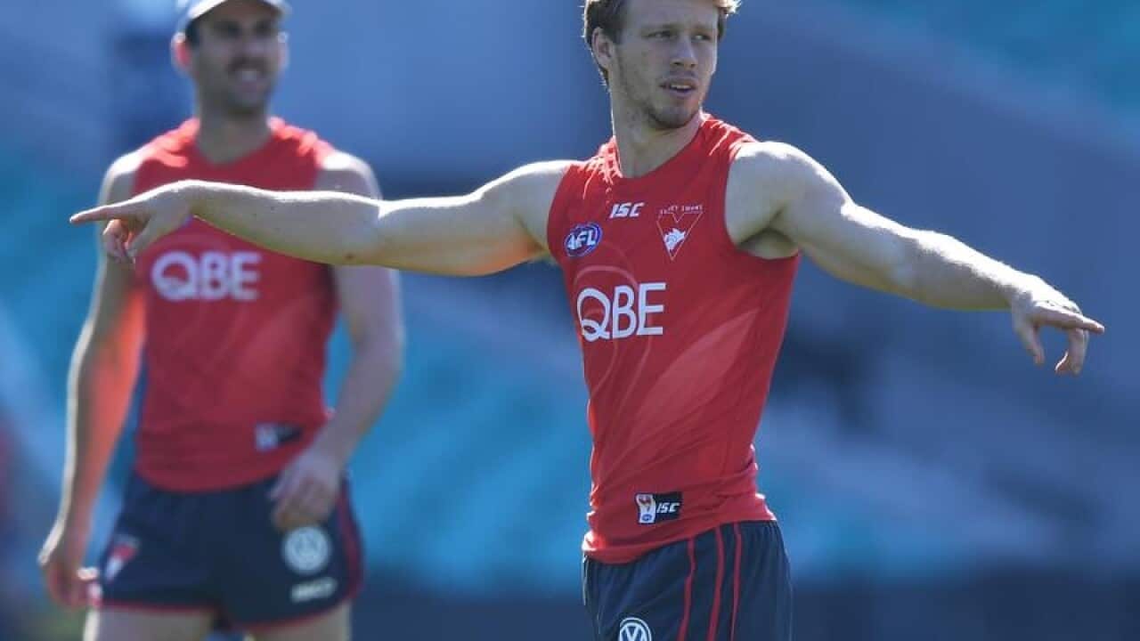 Callum Mills of the Sydney Swans.