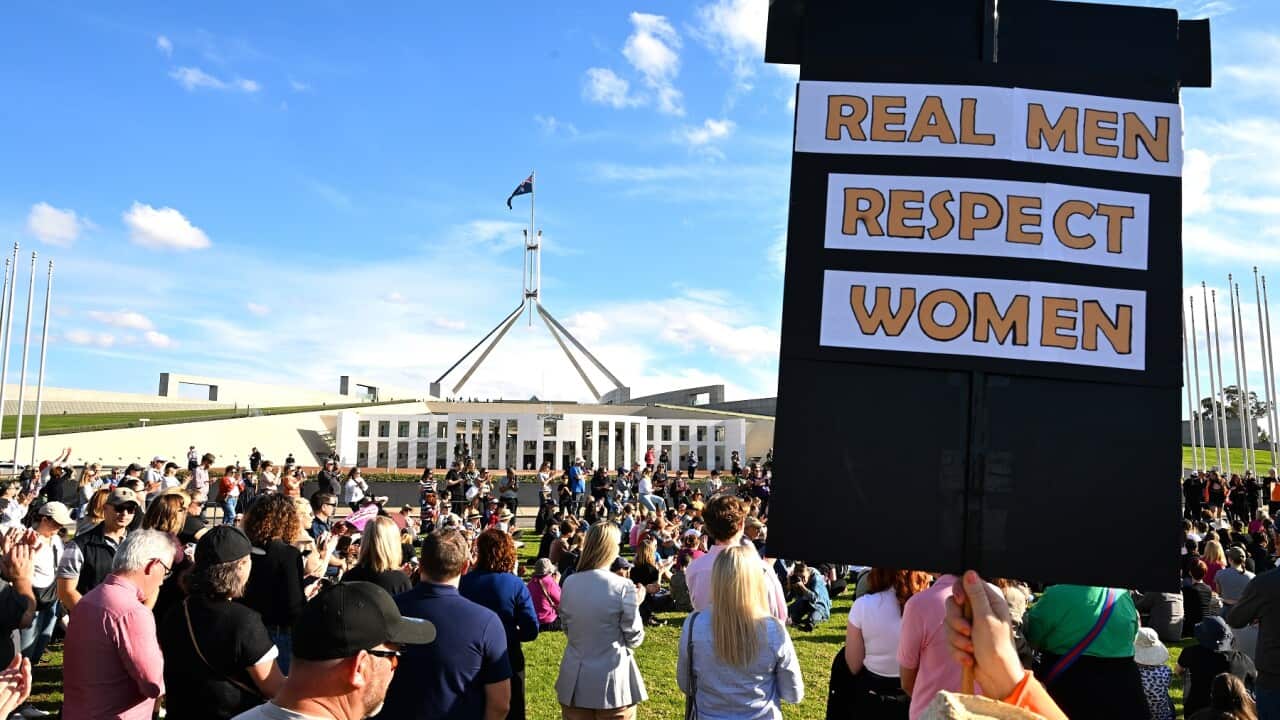 NATIONAL RALLY AGAINST VIOLENCE CANBERRA