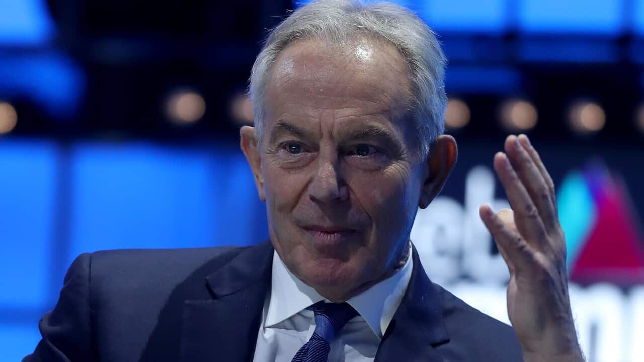 Former Prime Minister Tony Blair had harsh words on Monday.