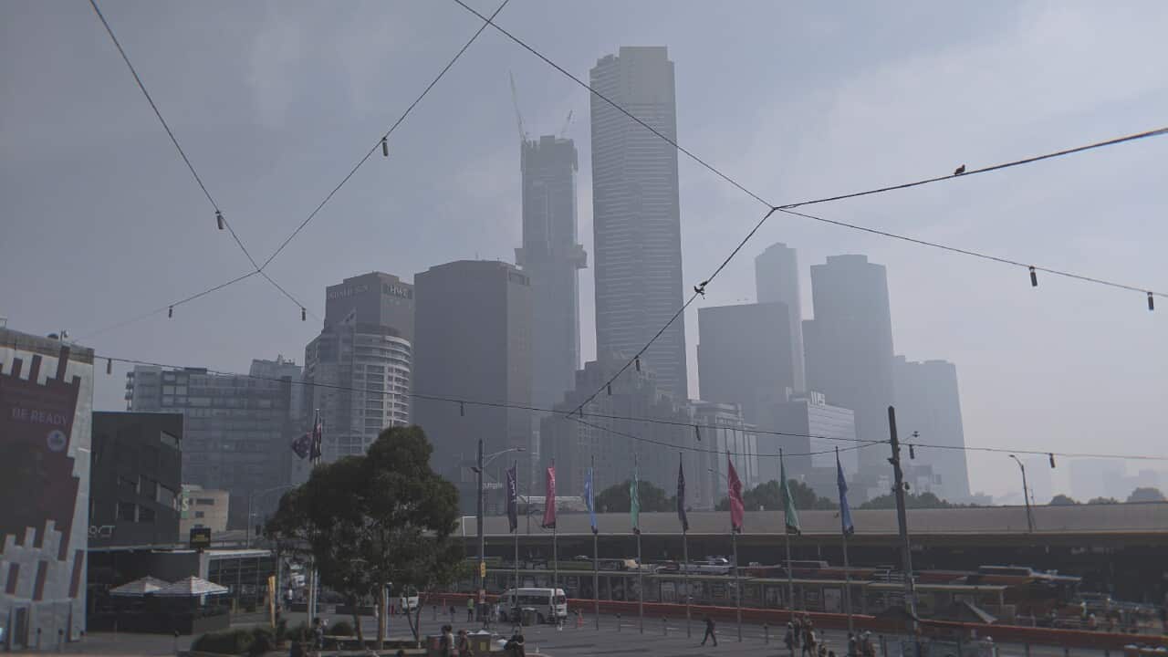 烟霾笼罩墨尔本CBD