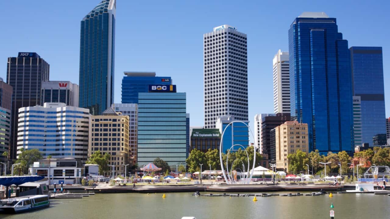 Elizabeth Quay in Perth
