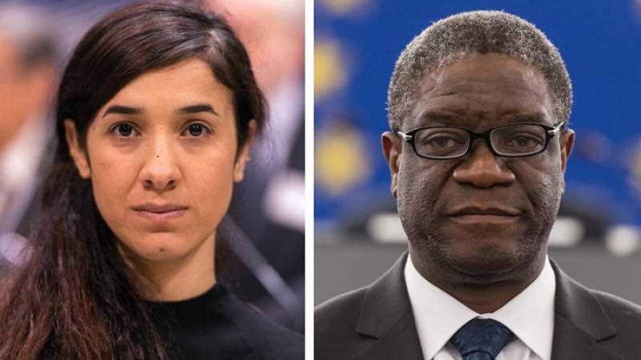 Nadia Murad and Denis Mukwege