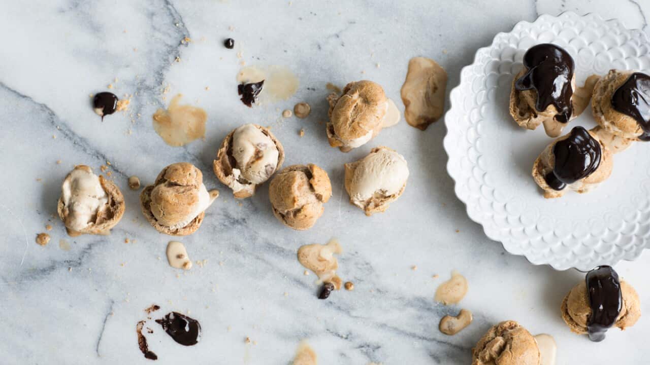 Cinnamon espresso profiteroles 2