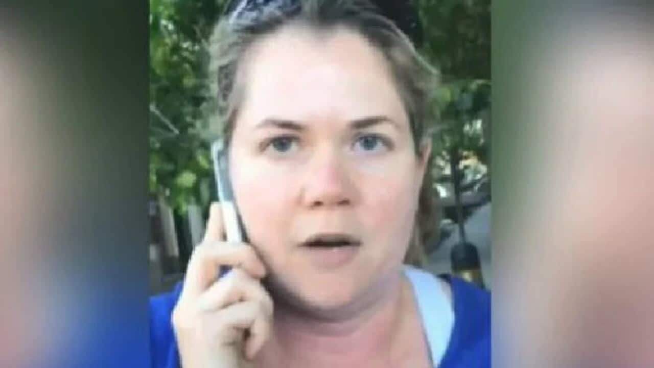 A white woman caught on camera calling the police on an eight-year-old black girl for selling water has been dubbed “Permit Patty".