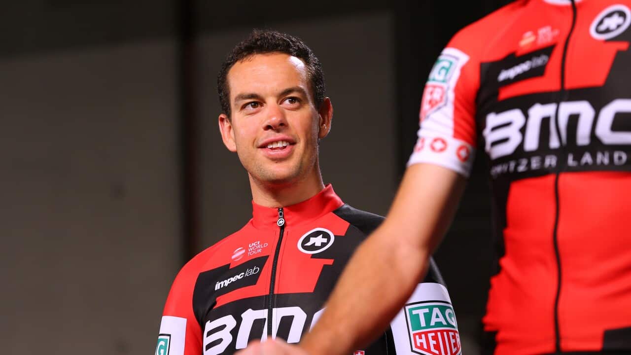 Richie Porte at the 2017 Japan Cup presentation (Getty)