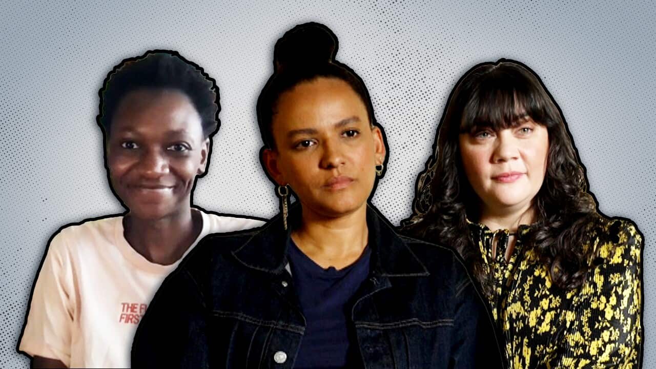 Moreblessing Maturure, Zindzi Okenyo and Shari Sebbens