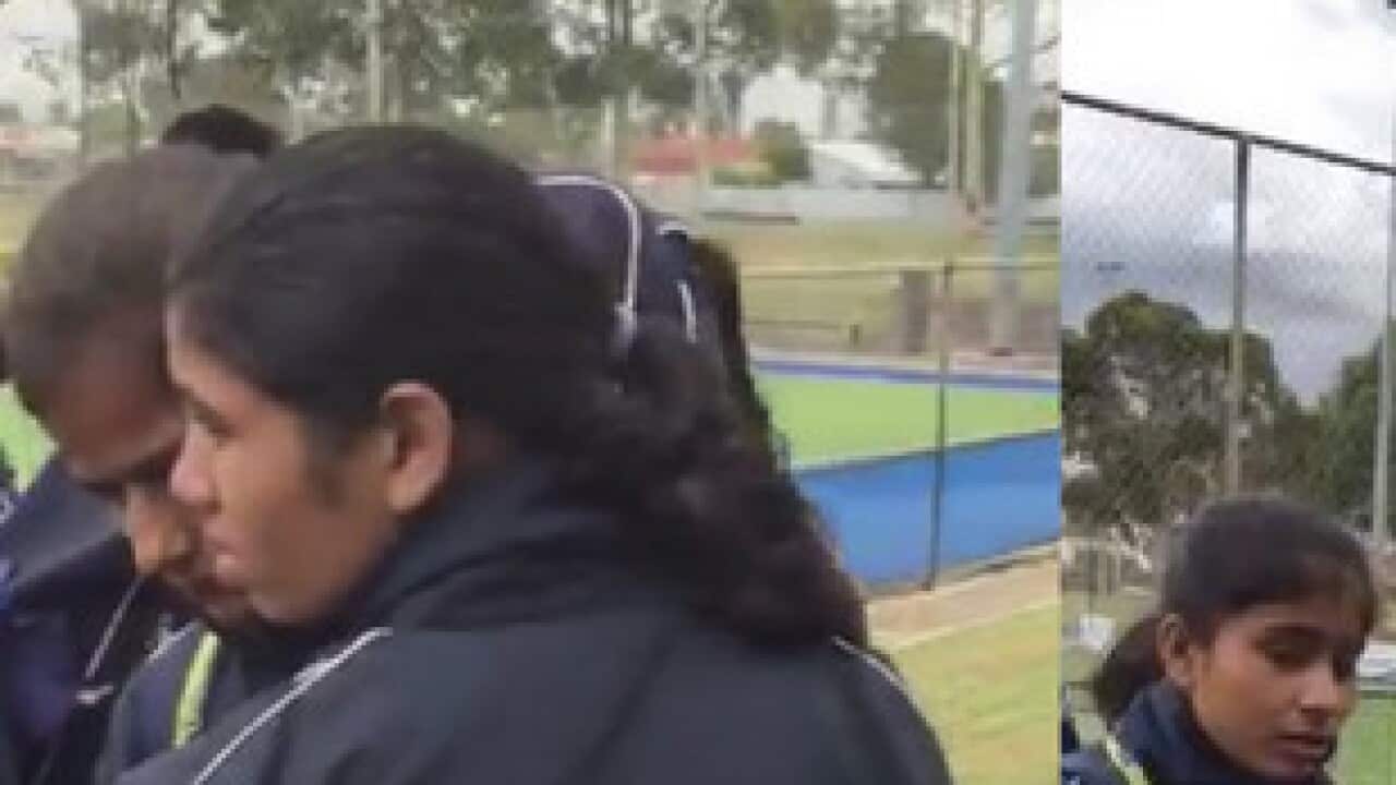 Indian Schoolgirls' Hockey Team in Adelaide