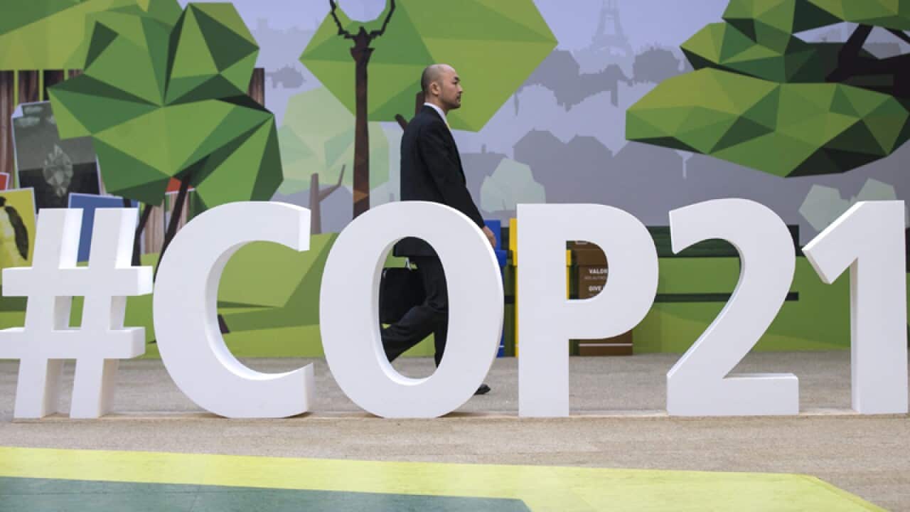 '#COP21' being held at Le Bourget, north of Paris
