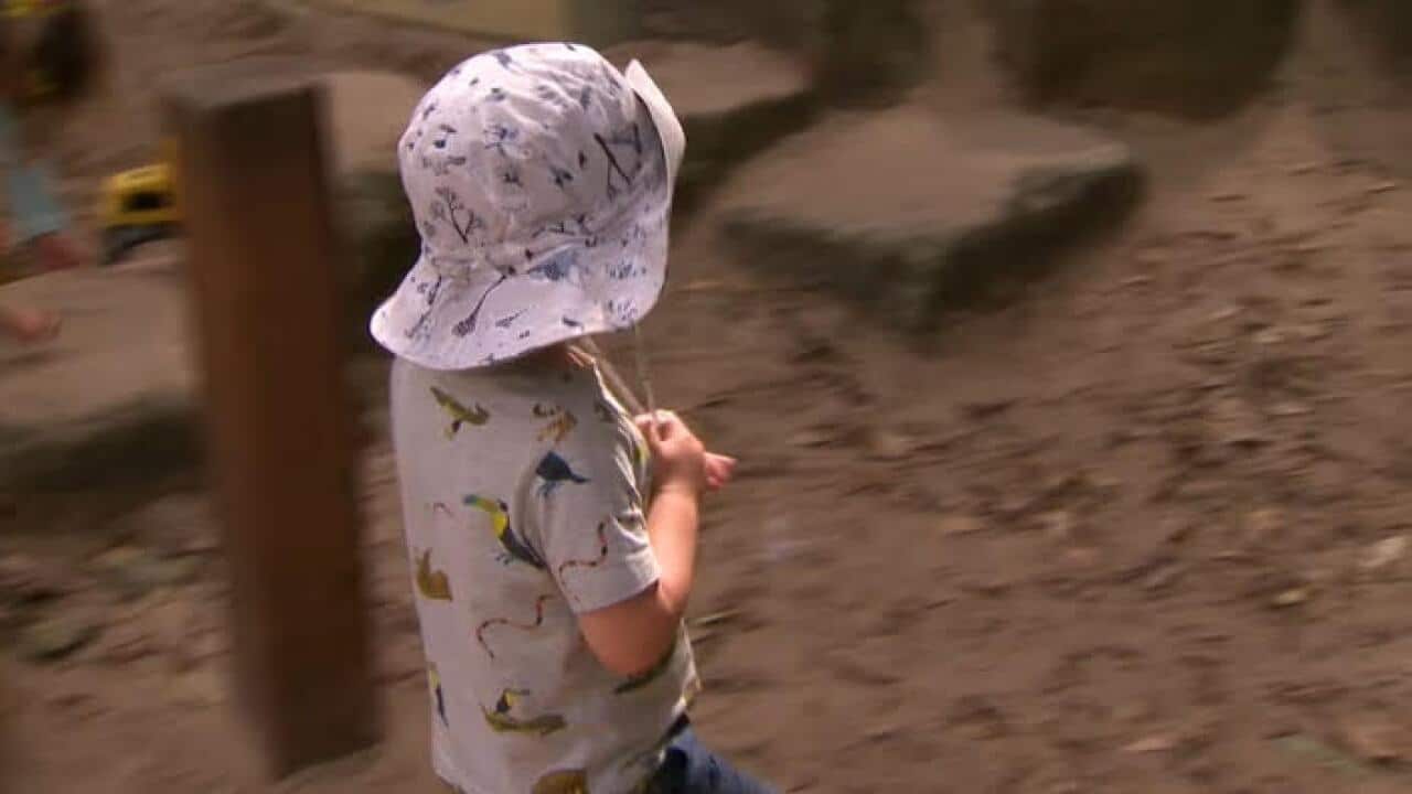 A pre-school aged child