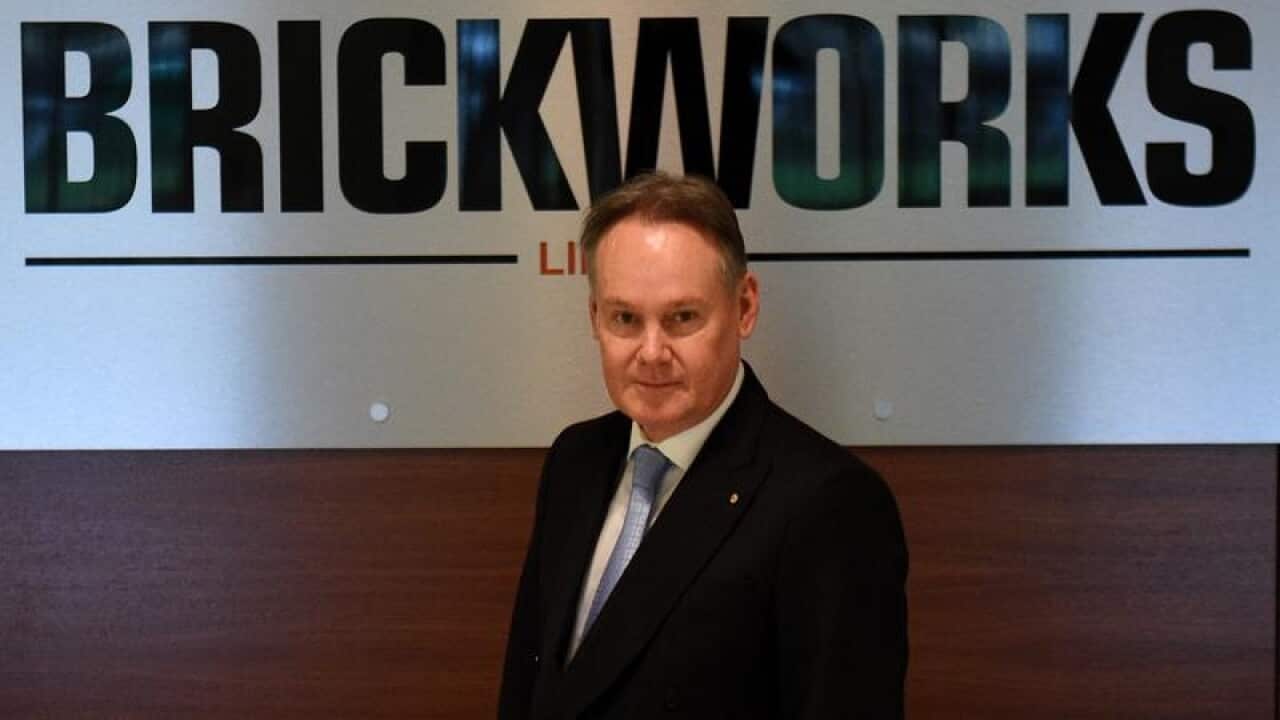 Brickworks Limited CEO Lindsay Partridge poses for a portrait.