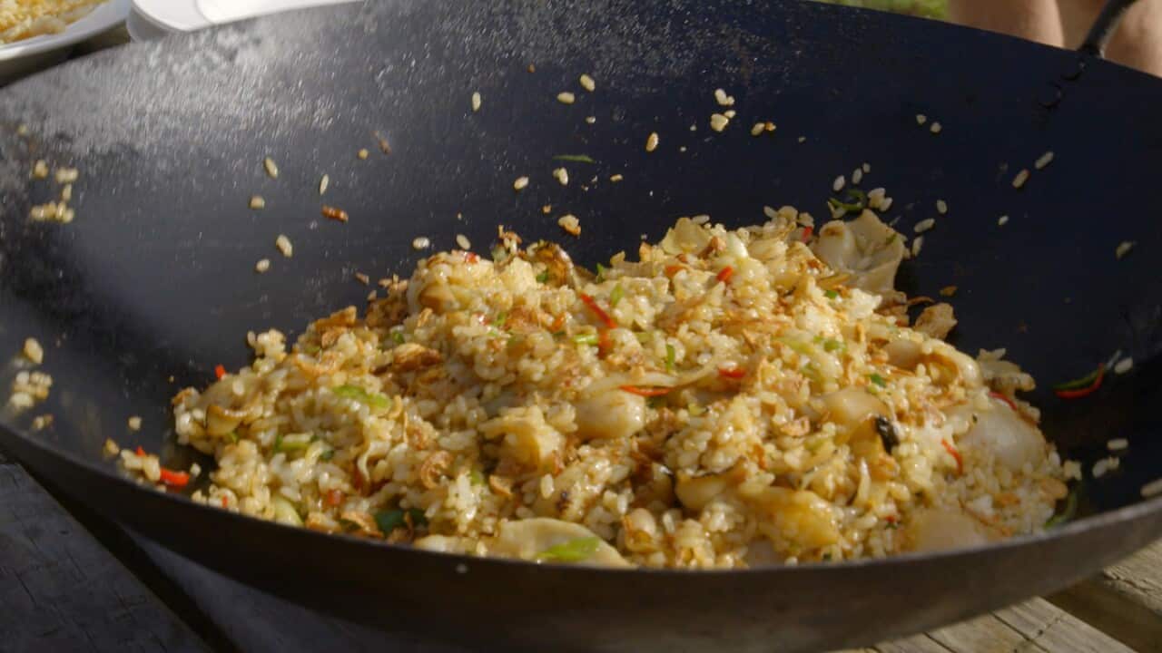 Abalone fried rice