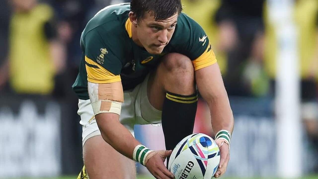 South Africa flyhalf Handre Pollard