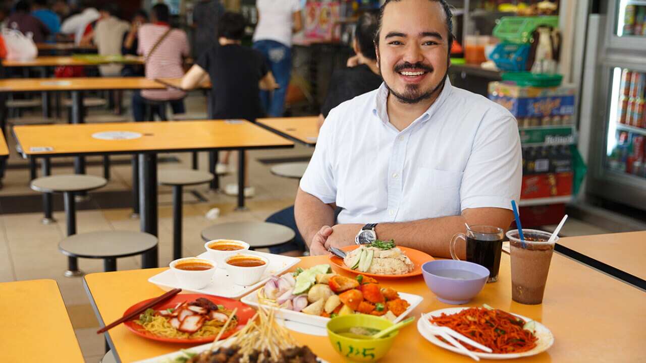 Adam Liaw at Newton Food Centre