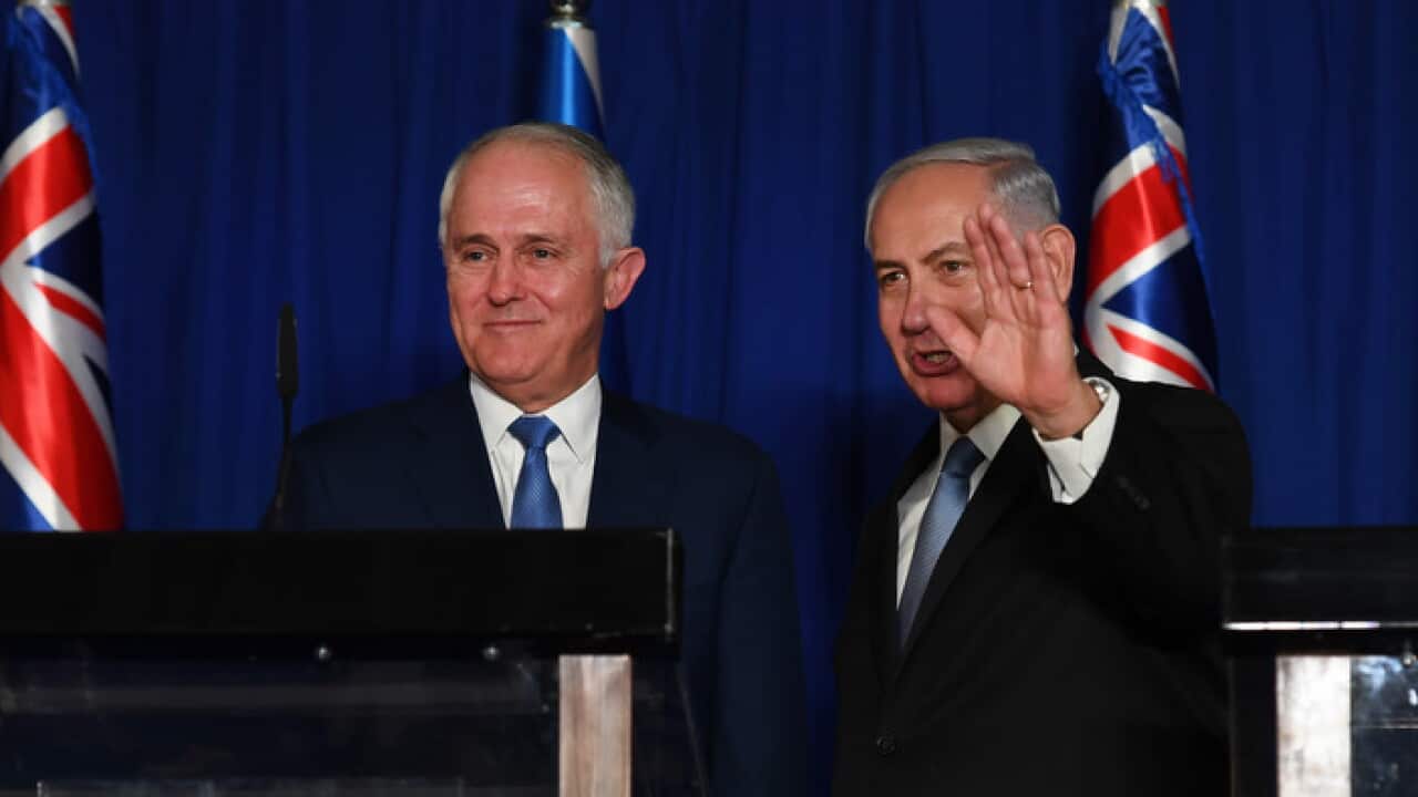 Malcolm Turnbull, left, and Benjamin Netanyahu