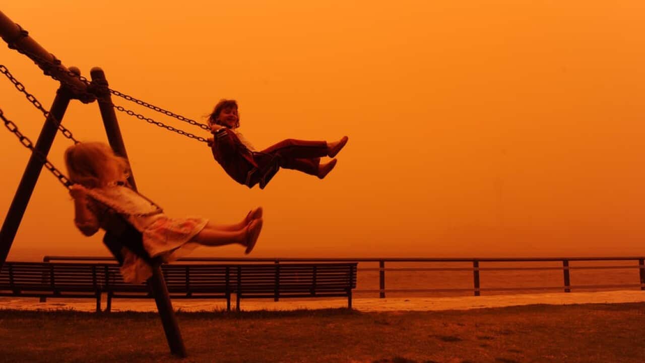 The 2009 dust storm also turned Sydney skies red.