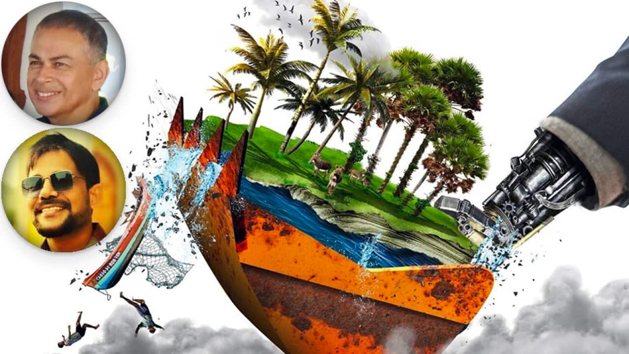 Jeremy Ahamed Liyanage (Executive Director), and Rojan of Bridging Lanka